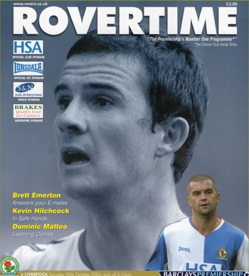 Match programme
